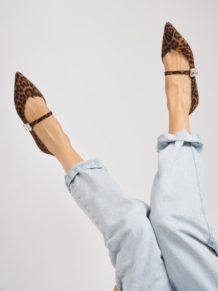 LENA B144 Balerini ascutiti piele intoarsa – Smiling Shoes