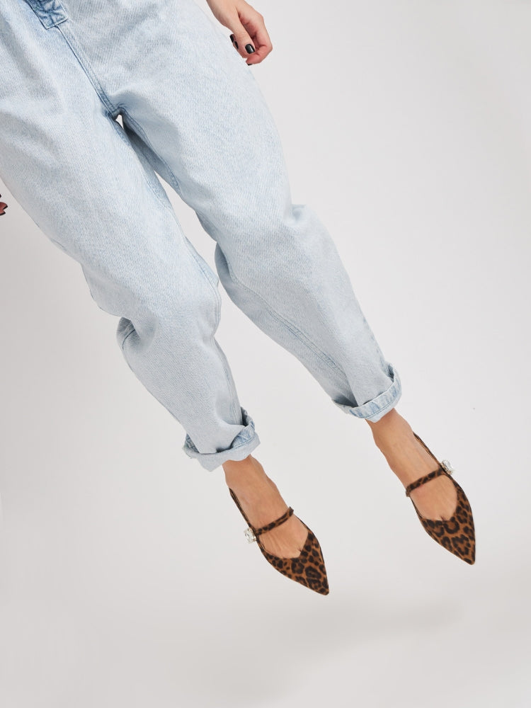 LENA B144 Balerini ascutiti piele intoarsa – Smiling Shoes