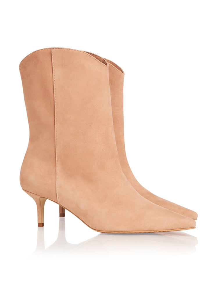 ベルセレージュ　SPICE EG・D THE ONE SD79P Sandale piele intoarsa, toc cui inalt, nude
