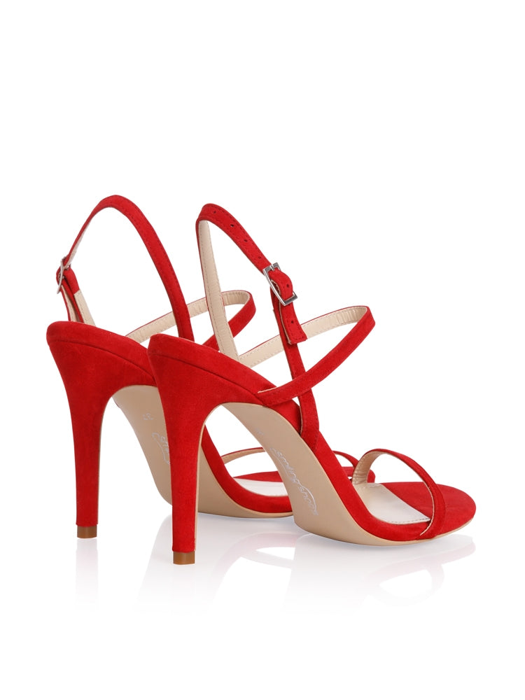 DALMA SD117 Sandale piele intoarsa, toc cui inalt – Smiling Shoes