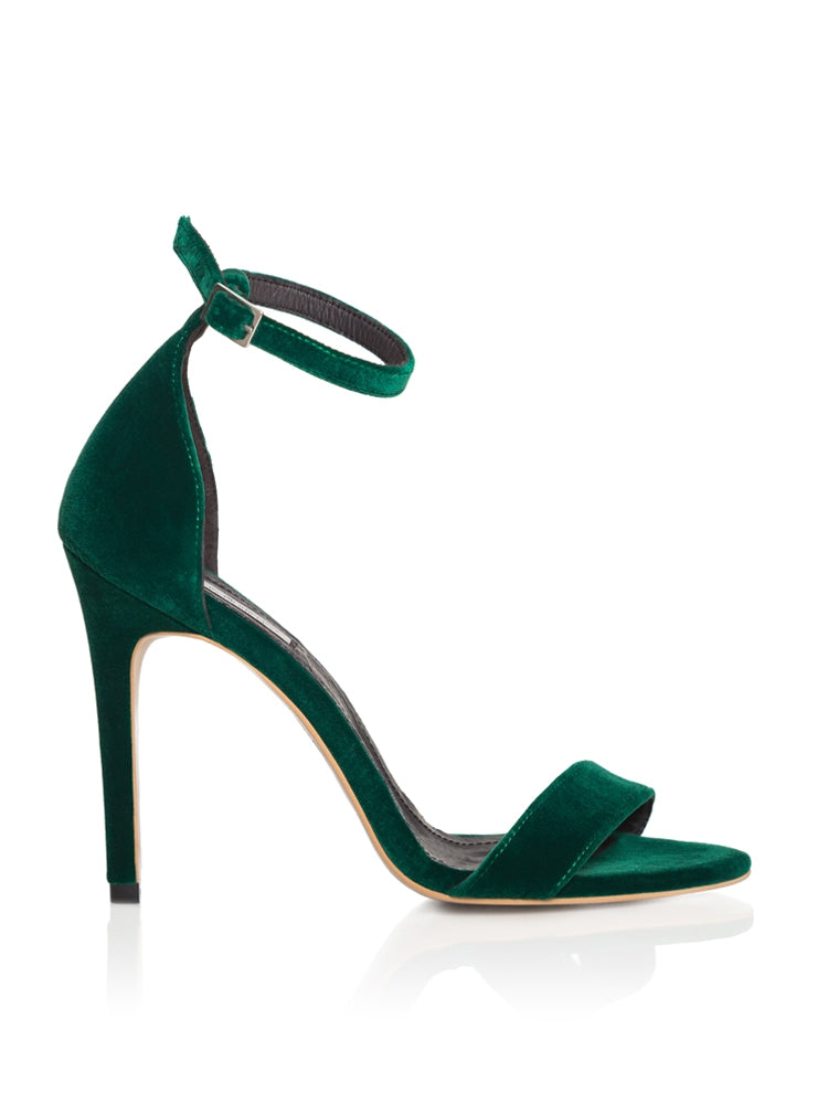 [美品] 3Seconds　3×4 THE FINEST SD53V Sandale catifea, toc cui inalt – Smiling Shoes