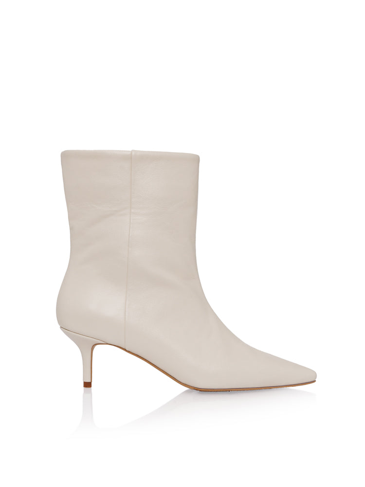 ALYSE GD105 Botine scurte, piele, toc cui mic
