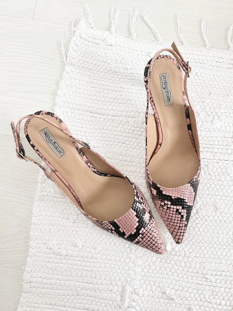 CLEO PD84 Pantofi stiletto piele, toc cui mic
