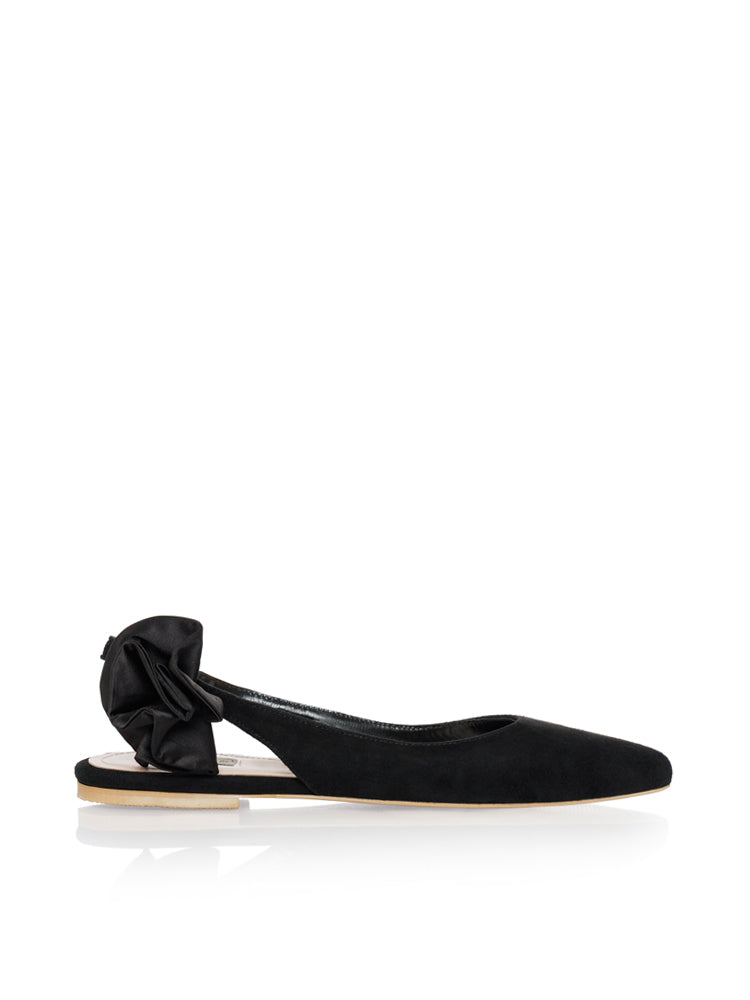 CORALIE B171F Balerini ascutiti piele intoarsa – Smiling Shoes