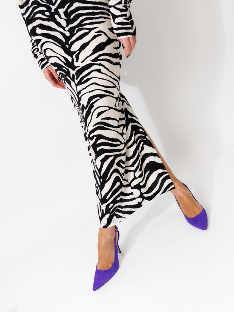 ESTELLE PD105 Pantofi stiletto piele intoarsa, toc cui inalt