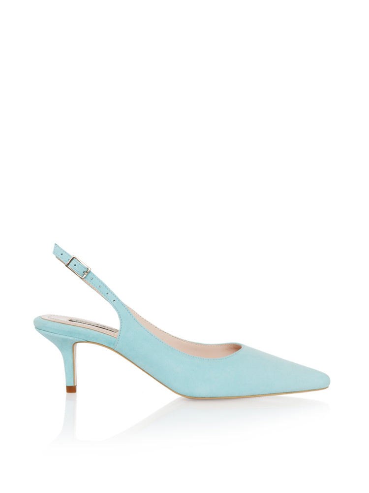 TAYA PD84 Pantofi stiletto piele intoarsa, toc cui mic